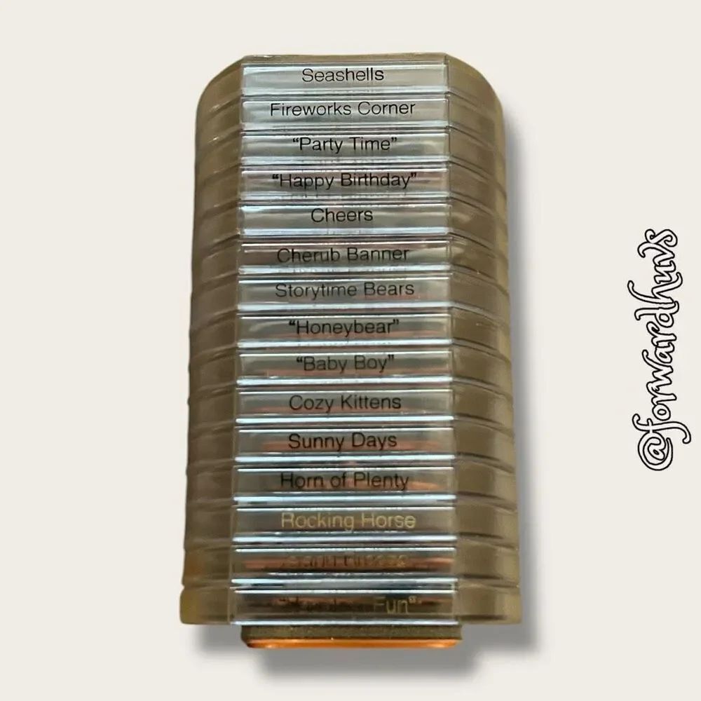 26 Fiskars Stacking Stackable Rubber Stamps Set - 2 Sizes